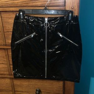 Faux Leather mini skirt